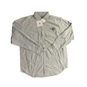 Moose Light Lime Chestnut Hill Performance Shirt Button Down Long Sleeve Size LG